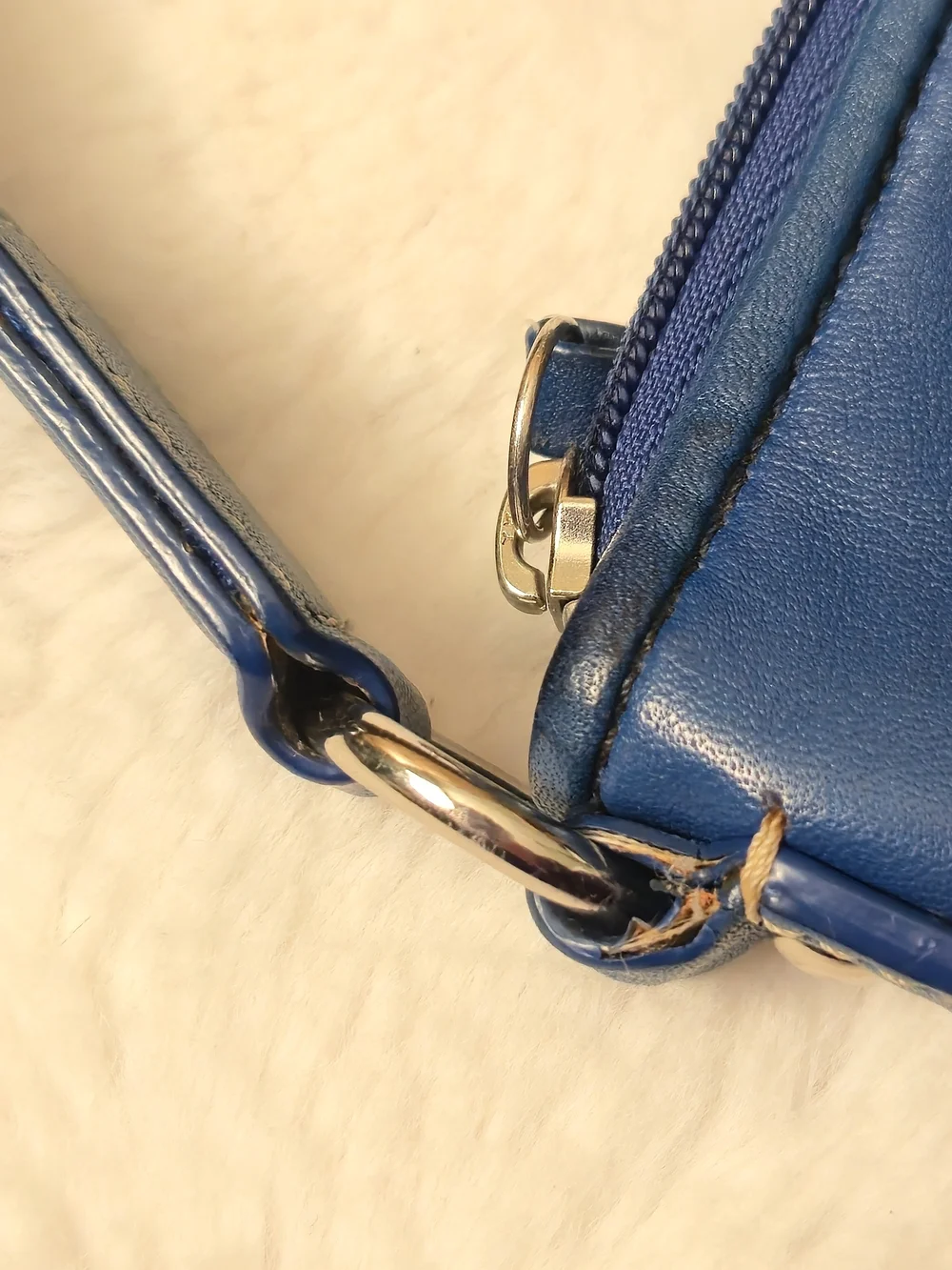 Coach blue y2k pleated soho crossbody